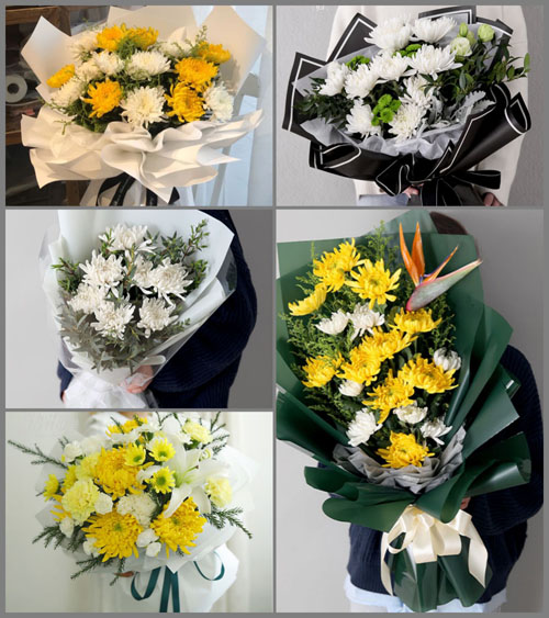 甘肃省兰州榆中县白事花束代送